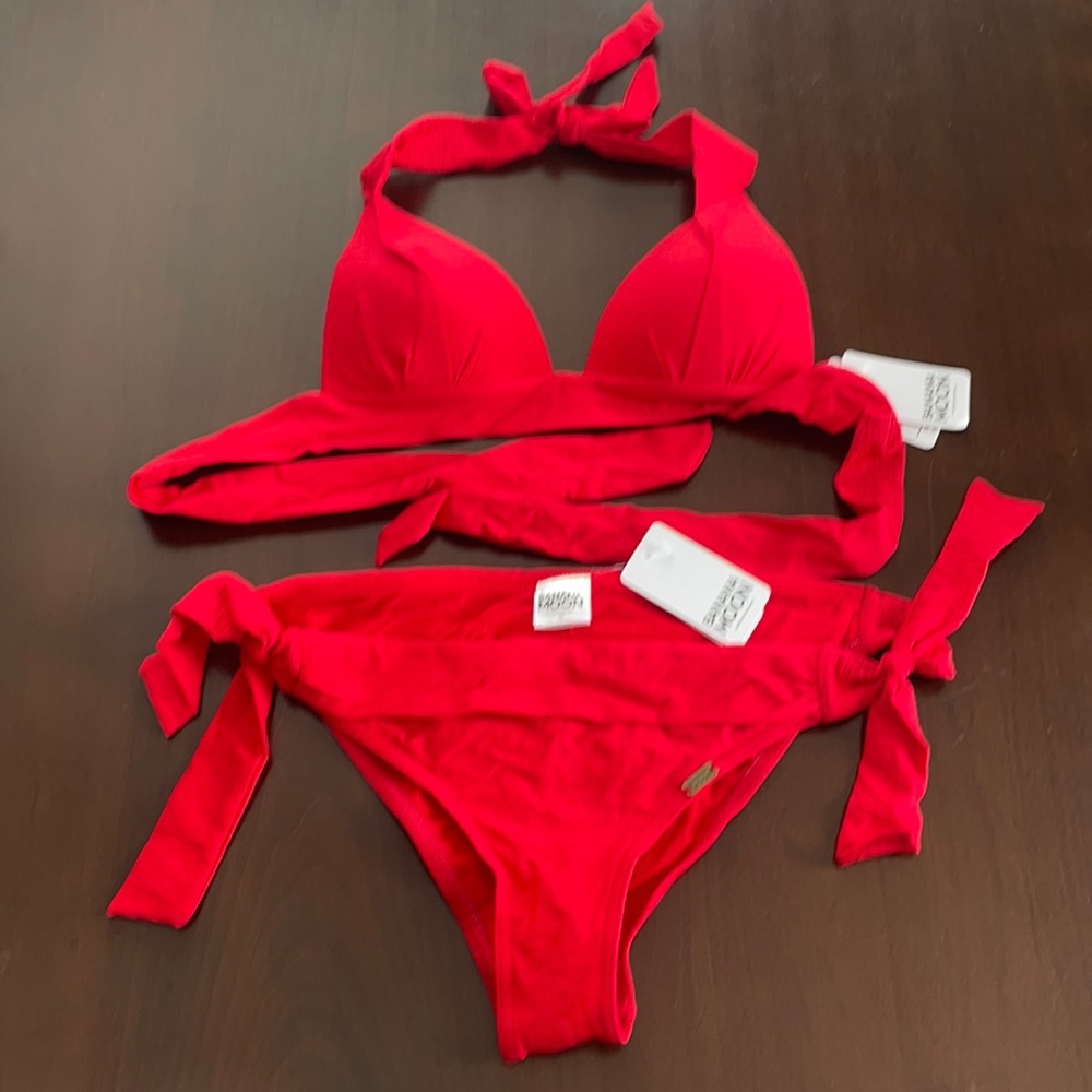 Brand New with Tags Banana Moon Bikini Sexy Red Size 36 Victoria Secret